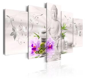 Tavla White Buddha 100x50 - Artgeist sp. z o. o