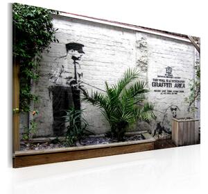 Tavla Graffiti Area Banksy 60x40 - Artgeist sp. z o. o