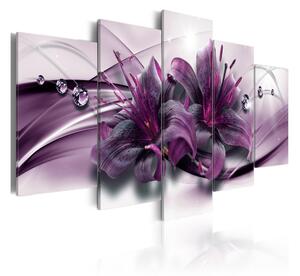 Tavla Violet Lily 100x50 - Artgeist sp. z o. o