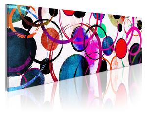 Tavla Colourful Circle 150x50 - Artgeist sp. z o. o