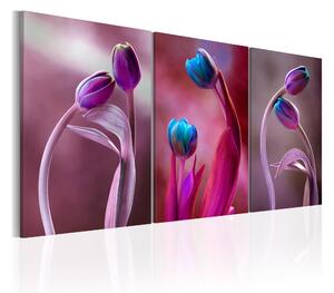 Tavla Tulips In Love 120x60 - Artgeist sp. z o. o