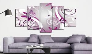 Tavla Violet Roses 100x50 - Artgeist sp. z o. o