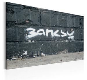 Tavla Banksy Signature 120x80 - Artgeist sp. z o. o