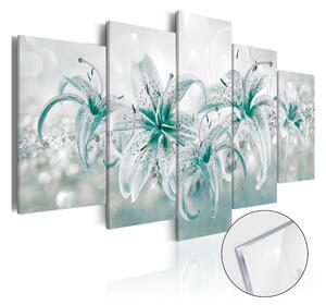 Tavla På Akryl Sapphire Lilies 100x50 - Artgeist sp. z o. o