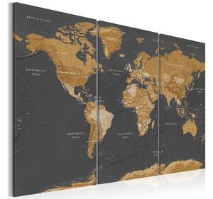Tavla World Map Modern Aesthetics 120x80 - Artgeist sp. z o. o