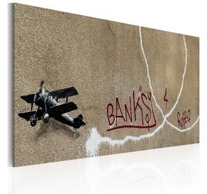 Tavla Love Plane Banksy 60x40 - Artgeist sp. z o. o