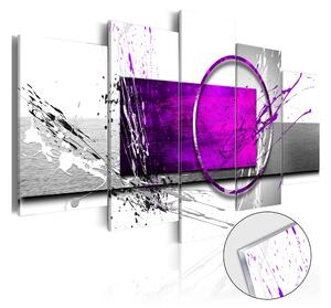 Tavla På Akryl Purple Expression 100x50 - Artgeist sp. z o. o