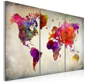 Tavla World Mosaic Of Colours 90x60 - Artgeist sp. z o. o