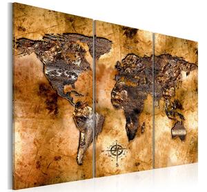 Tavla World In Opalescent Shades 60x40 - Artgeist sp. z o. o