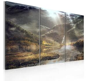 Tavla The Land Of Mists Triptych 120x80 - Artgeist sp. z o. o