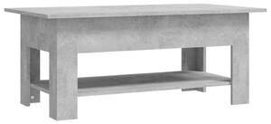 Soffbord betonggrå 102x55x42 cm spånskiva