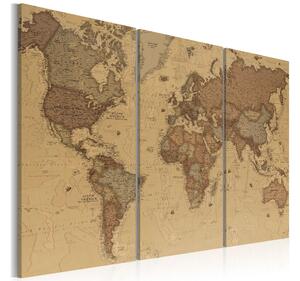 Tavla Stylish World Map 120x80 - Artgeist sp. z o. o