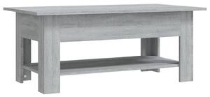 Soffbord grå sonoma-ek 102x55x42 cm spånskiva