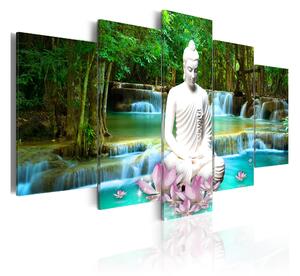 Tavla Zen Waterfall 100x50 - Artgeist sp. z o. o