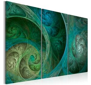 Tavla Turquoise Oriental Inspiration 120x80 - Artgeist sp. z o. o