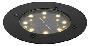 Modern markbelysning svart inkl LED IP65 solcellsdriven - Terry