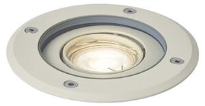 Modern markspotlight beige GU10 50mm justerbar IP65 - Delux