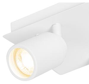 Modern badrumsspot vit fyrkantig 2-ljus IP44 - Ducha