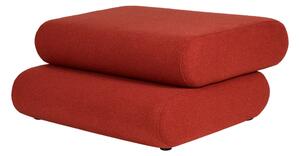 Noo.ma - Taso Pouf - Puff - Poppy Red - W80 x D85 x H38 cm