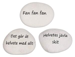 Sten med text