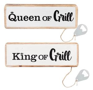 Skylt Queen/King of grill