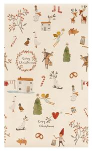 Maileg - Giftpaper, Christmas - Presentpapper - Cozy Christmas - Off White - 10 m
