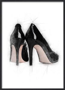 Poster 30x40 Black high heels