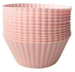 Cupcakeform i silikon rosa