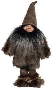 Tomte stående brun