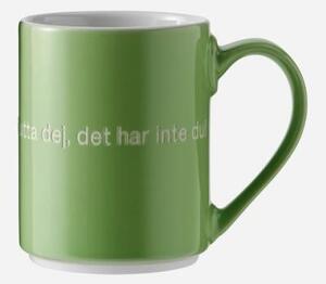 Designhouse Stockholm - Astrid Lindgren mugg grön - jag har en ärta i näsan