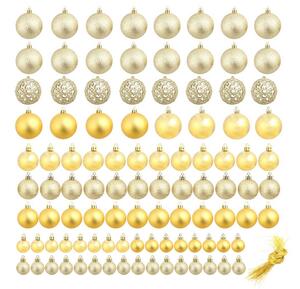 Julgranskulor 100 delar set 3/4/6 cm guld - Guld