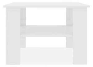 Soffbord vit högglans 60x60x42 cm spånskiva - Vit högglans