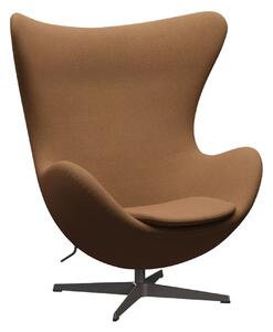 Fritz Hansen - 3316 Ägget, Re-wool 0568 Warm graphite - Fåtöljer - Arne Jacobsen - Metall/Skum