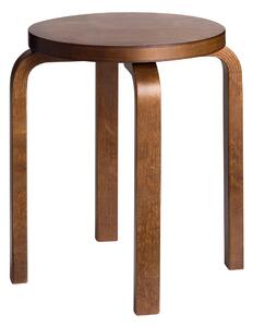 Artek - Pall E60 Valnötsbets - Pallar - Alvar Aalto - Träfärgad - Trä
