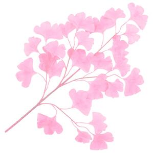 Konstgjorda blad ginkgo 10 st rosa 65 cm