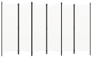 Rumsavdelare 6 paneler vit 300x180 cm