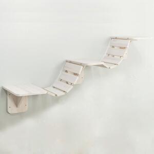 TRIXIE Väggmonterad klätterstege för katt 150x30 cm vit
