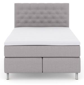 Komplett Sängpaket Choice No 3 140x200 Medium - Ljusgrå|Metall