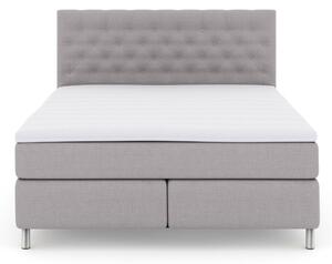Komplett Sängpaket Choice No 3 210x210 Medium - Ljusgrå|Metall