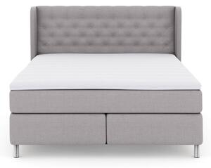 Komplett Sängpaket Choice No 3 210x210 Fast - Ljusgrå|Metall