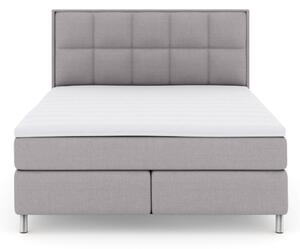 Komplett Sängpaket Choice No 3 210x210 Fast - Ljusgrå|Metall