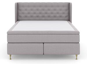 Komplett Sängpaket Choice No 4 160x200 Fast/Medium - Ljusgrå|Guld