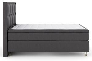 Komplett Sängpaket Choice No 4 140x200 Medium - Mörkgrå|Metall V-form