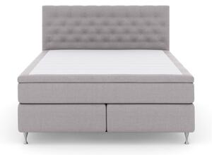 Komplett Sängpaket Choice No 6 160x200 Medium Watergel - Ljusgrå|Silver