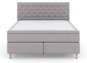 Komplett Sängpaket Choice No 4 160x200 Medium - Ljusgrå|Guld