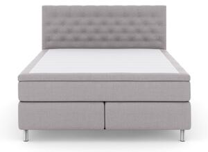 Komplett Sängpaket Choice No 4 160x200 Fast/Medium - Ljusgrå|Metall
