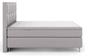 Komplett Sängpaket Choice No 4 160x200 Fast/Medium - Ljusgrå|Silver