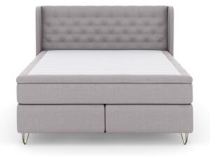 Komplett Sängpaket Choice No 5 210x210 Fast/Medium Watergel - Ljusgrå|Metall V-form