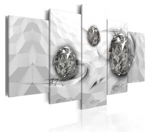 Tavla Immersed Silver 100x50 - Artgeist sp. z o. o
