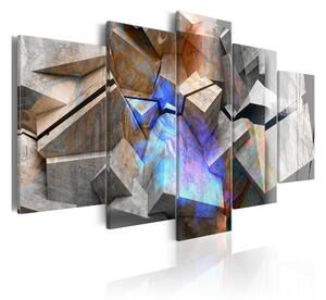 Tavla Abstract Cubes 100X50 Flerfärgad - Artgeist sp. z o. o